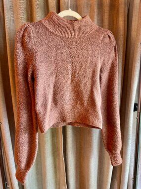 Lulus XS Muted Pink Mockneck Sweater